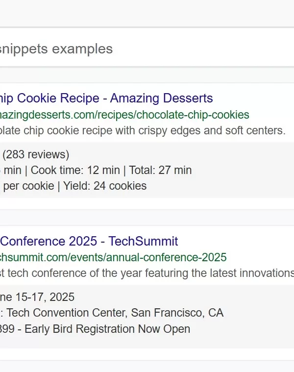 Rich Snippets
